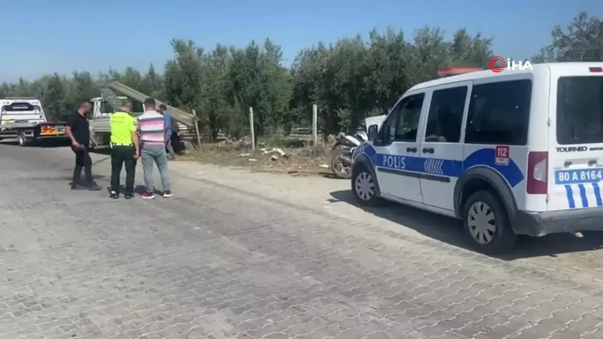 Kamyonet ile Motosiklet Çarpıştı