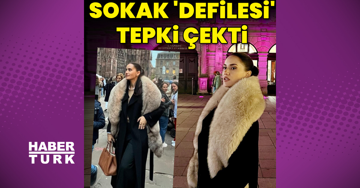 Fahriye Evcen’in sokak ‘defile’si tepki çekti